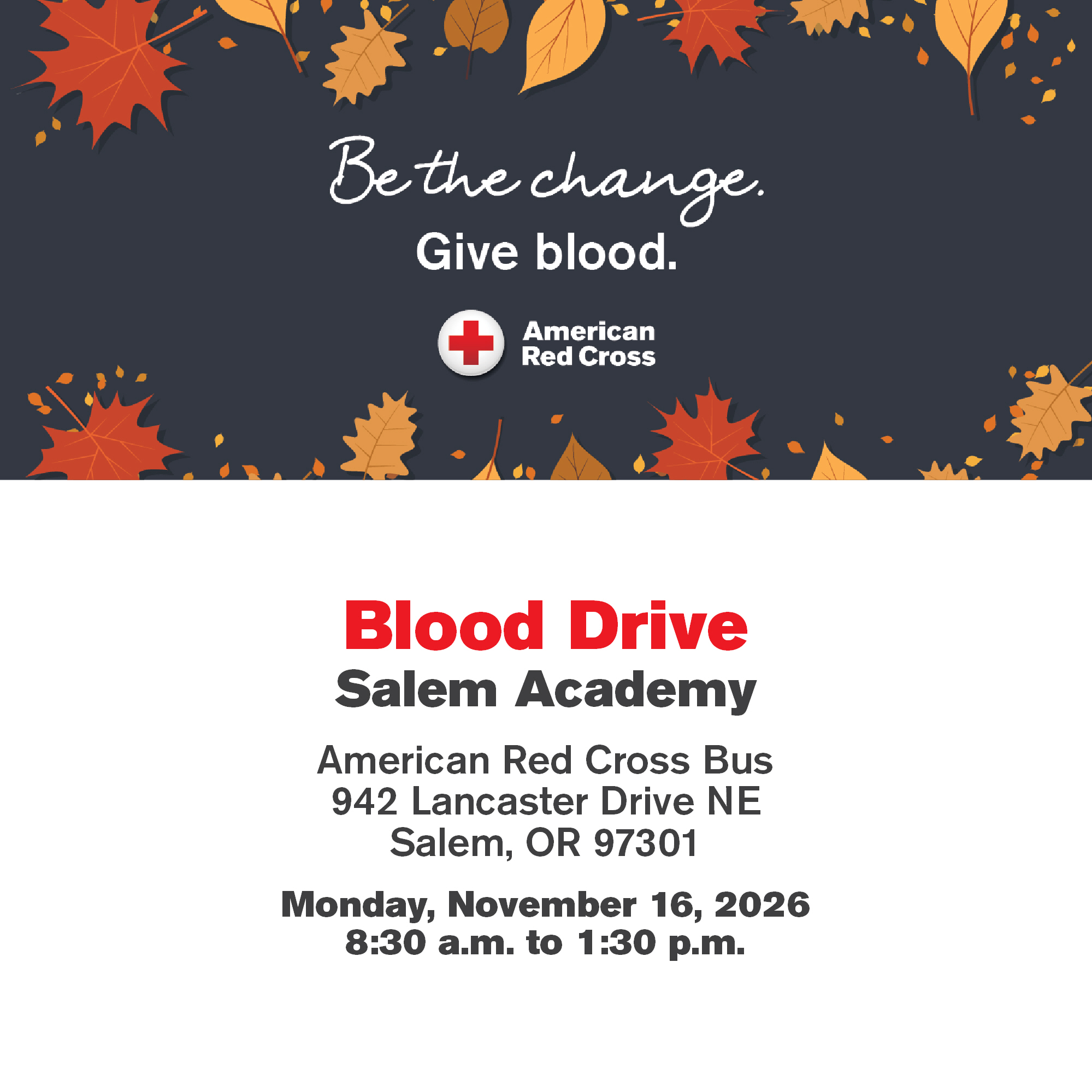Fall Blood Drive