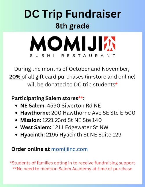 Momiji Gift Cards (D.C. Trip)