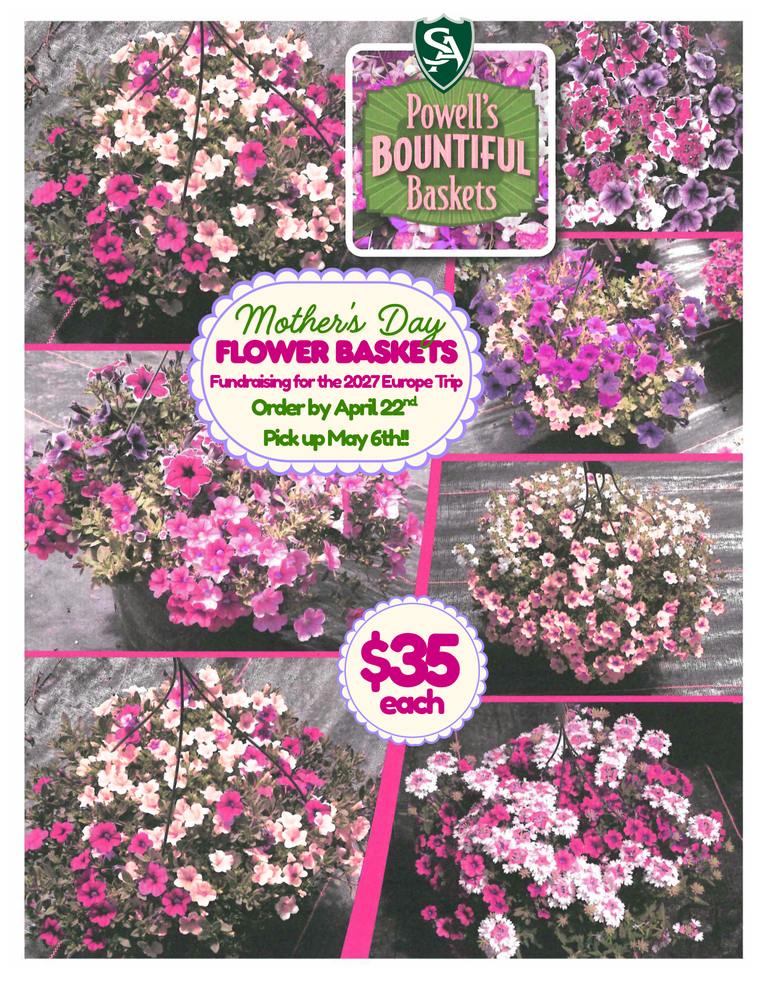 Mother's Day Flower Basket Fundraiser