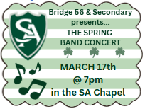 Bridge 56 and Secondary Spring Band Concert